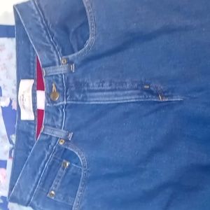 LL BEAN Double L Relaxed Fit Fleece Lined Jean Sz 8 Tall